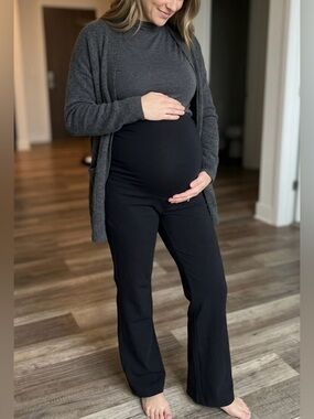 Motherhood Black Wide-Leg Maternity Pants